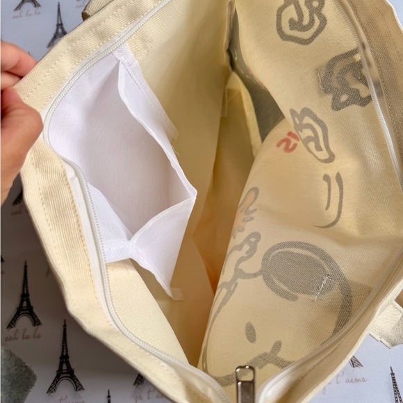 New Snoopy & Woodstock Canvas Tote Bag - Multicolor - Picture 6 of 8